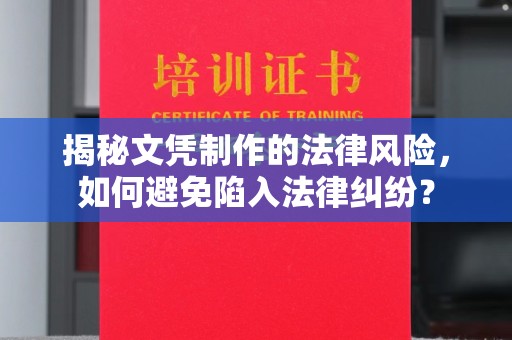 盐城揭秘文凭制作的法律风险，如何避免陷入法律纠纷？