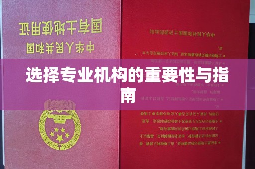 盐城选择专业机构的重要性与指南
