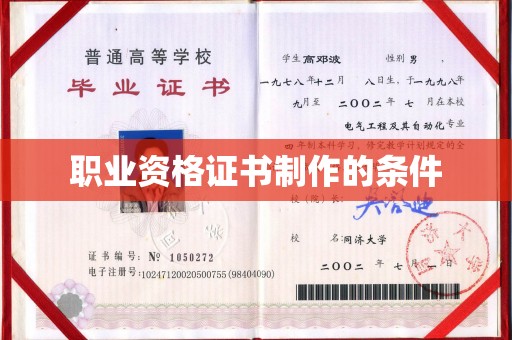 盐城职业资格证书制作的条件
